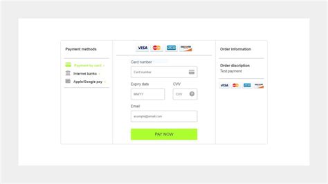 Image result for Payment Method in HTML/CSS
