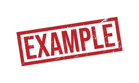 Toradh íomhá ar Example Stamp Vector
