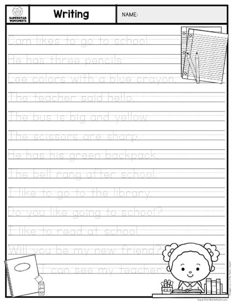 Image result for Copy Sentences Handwriting Worksheets