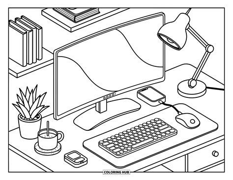Résultat d’images pour Back of Computer Coloring Page