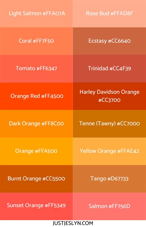 Red Orange Color Hex Code に対する画像結果