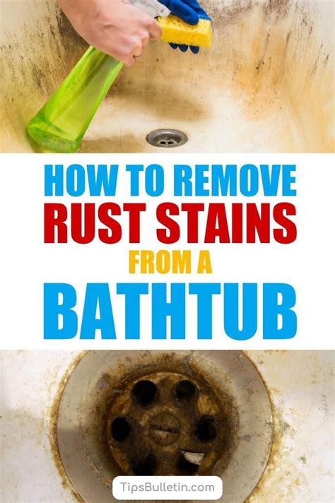 Image result for How to Get Rust Stains Off Tub