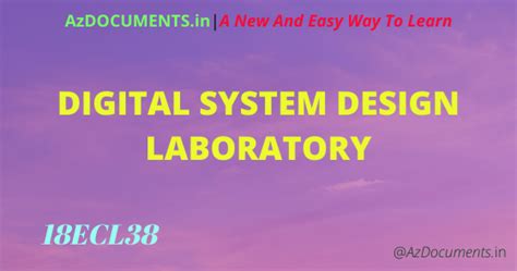 Image result for Digital System Design Lab