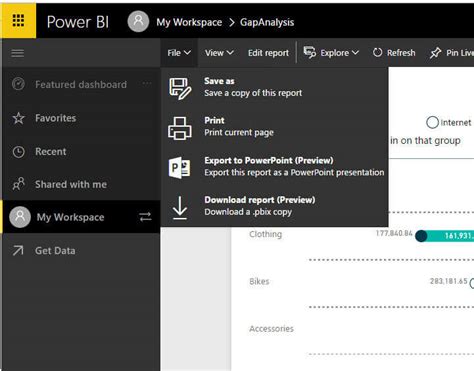 How to Export Power Bi to PowerPoint に対する画像結果
