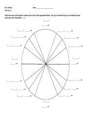 Image result for Circle Worksheet Pre Calculus