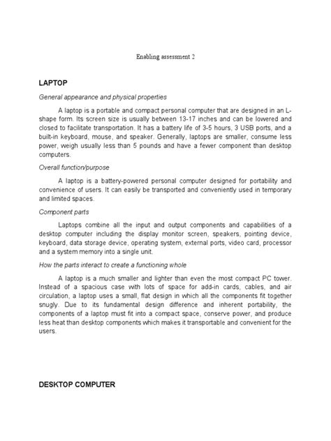 Image result for Desktop Computer PDF