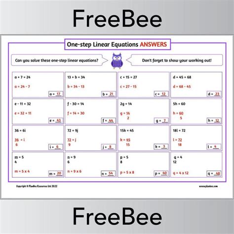 Image result for Solving Linear Equations Worksheet PDF