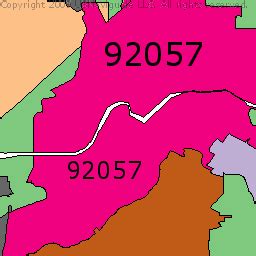 Image result for 92057 Zip Code Map