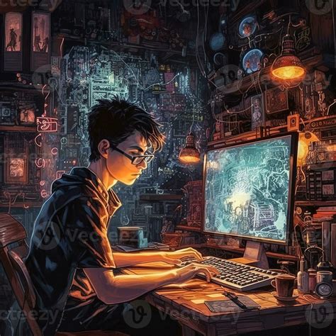 Image result for Computer Nerds Drawing