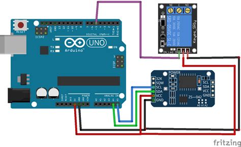 Toradh íomhá ar Arduino RTC Relay