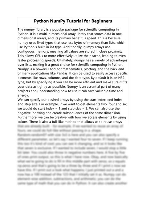 Afbeeldingsresultaten voor Questions On Numpy Python for Beginners