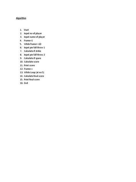Toradh íomhá ar How to Write Algorithm in Word