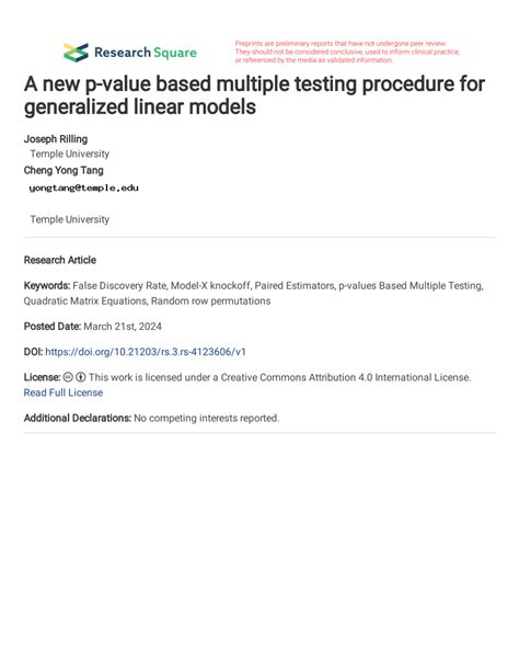 Multiple Testing Procedure에 대한 이미지 결과
