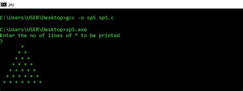 Image result for C Program to Print Triangle Pattern