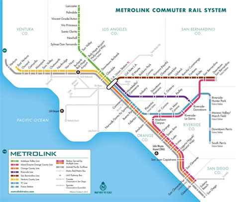 Image result for OC Metrolink Map