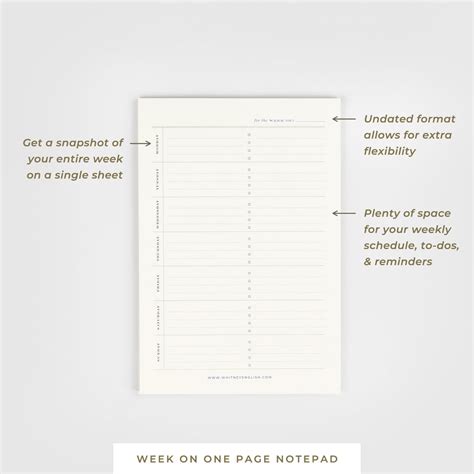 Image result for Week Notepad