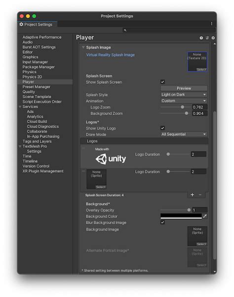 Image result for Unity Custom Splash Screen