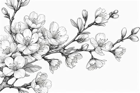 Spring Blossom Picture Line Drawing に対する画像結果