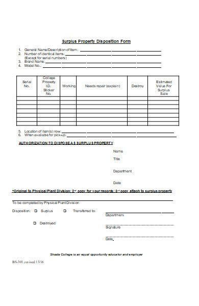 Image result for Disposition Report Sample