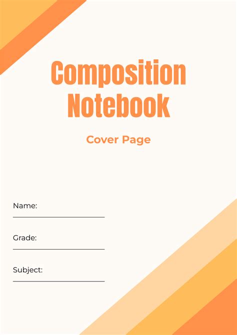 Composition Notebook Page Template に対する画像結果