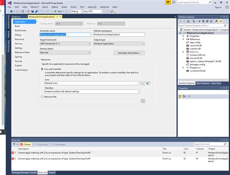Image result for Support .Net Framework by Visual Studio Table