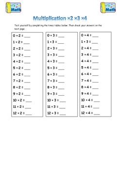 Afbeeldingsresultaten voor Multiplication X3 Worksheets