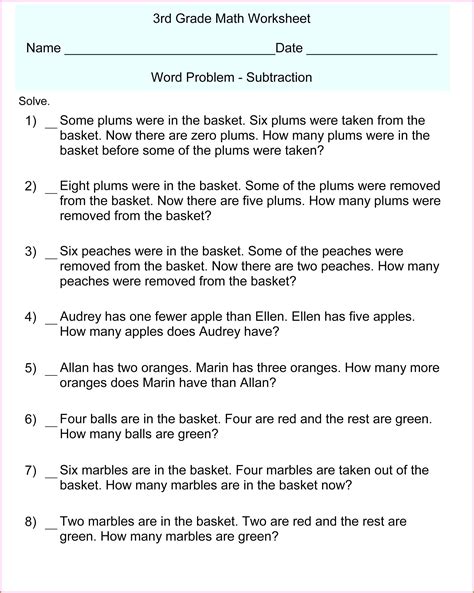 Image result for Math Tests for 3rd Graders Printable