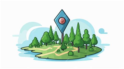 Toradh íomhá ar Map/Location Cartoon in Computer