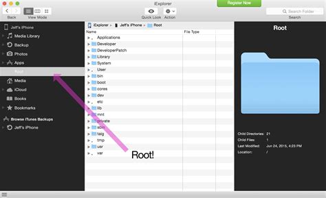 Image result for Accessing iOS Root Files On Computer