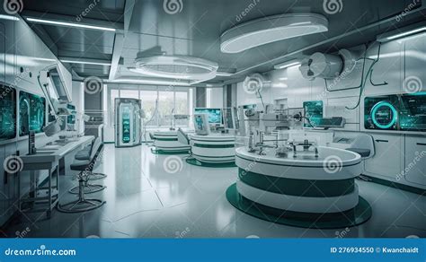 Image result for Futuristic Science Lab Interior