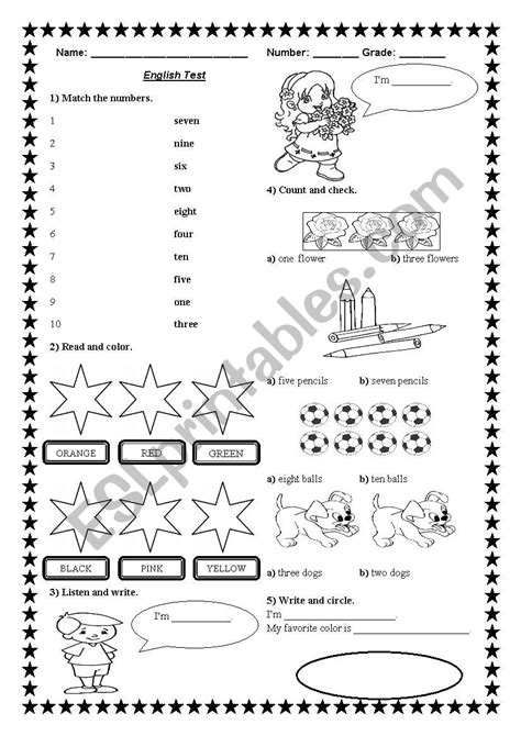 Numbers and Colours Worksheet కోసం చిత్ర ఫలితం