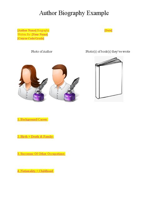 Author Biography Example | PDF