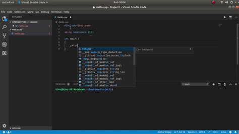 Image result for JavaScript HelloWorld Visual Studio Code