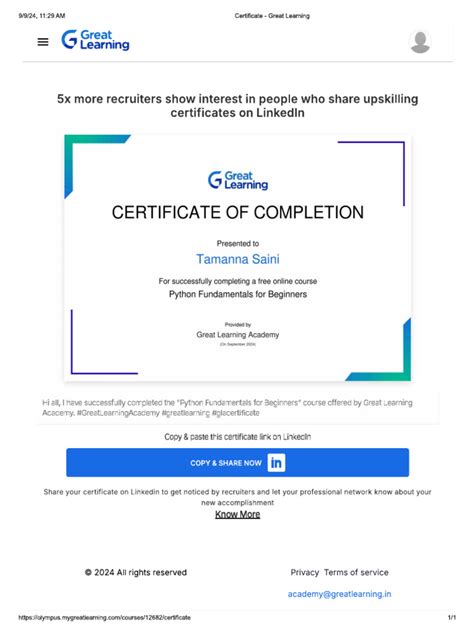 Toradh íomhá ar Google Certified Python Certificate