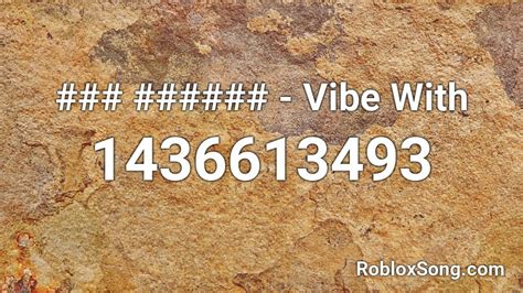 Image result for Vibe Songs Roblox Song ID 2021