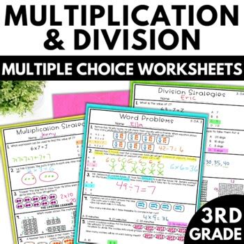 Image result for 3rd Grade Math Worksheets Multiplication and Division