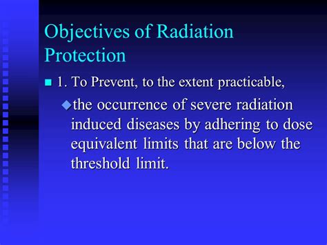Objectives of Radiation Protection에 대한 이미지 결과
