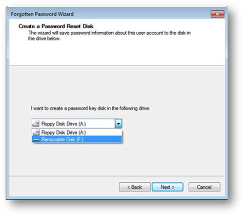 Image result for Reset Password Wizard Disk