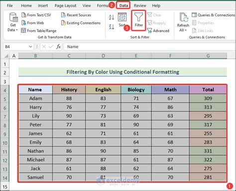 Image result for Filter Formula Based On Conditional Formatting