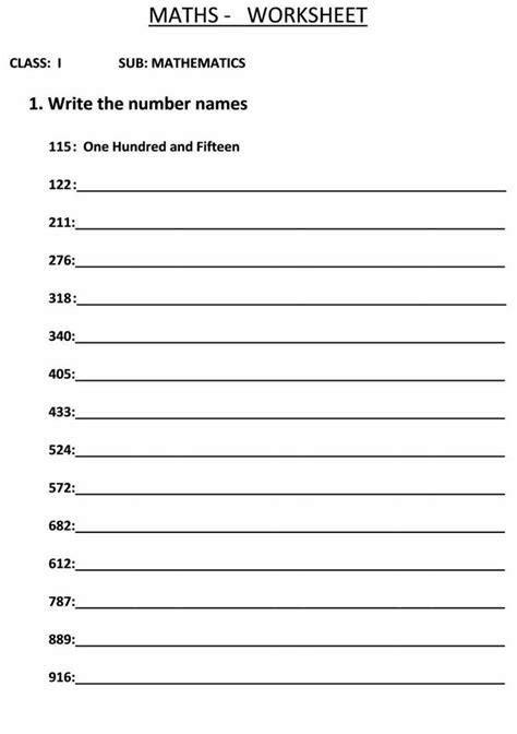 Image result for 5 Digit Number Names Worksheet