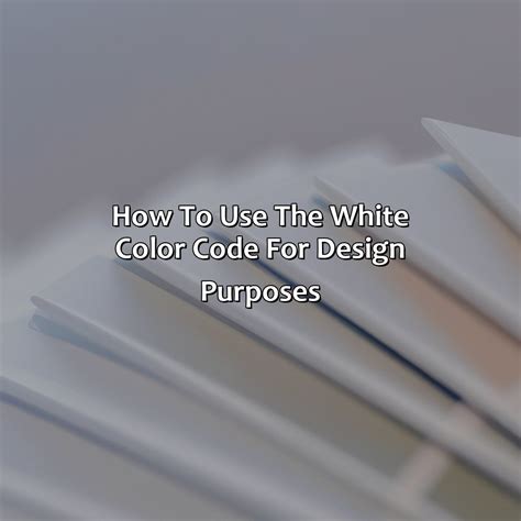 Image result for White Color Code Number