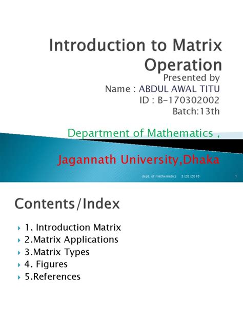 Image result for Matrix Math Basics