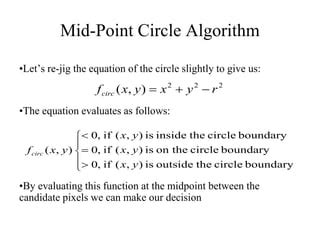 Image result for Mid Point Circle Algorithm Working Model Ideas