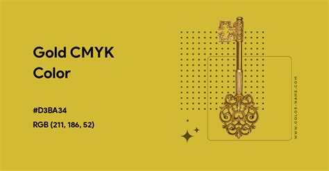 Gold CMYK color hex code is #D3BA34