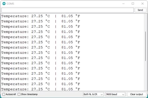 Image result for Arduino Serial Print Temperature Degree Symbol