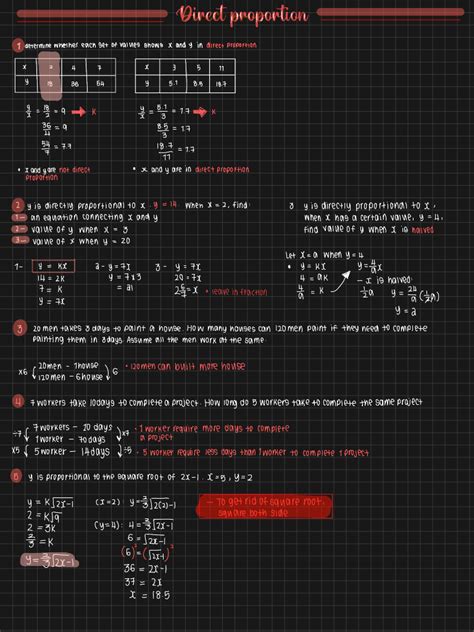 Toradh íomhá ar Direct Proportion PDF
