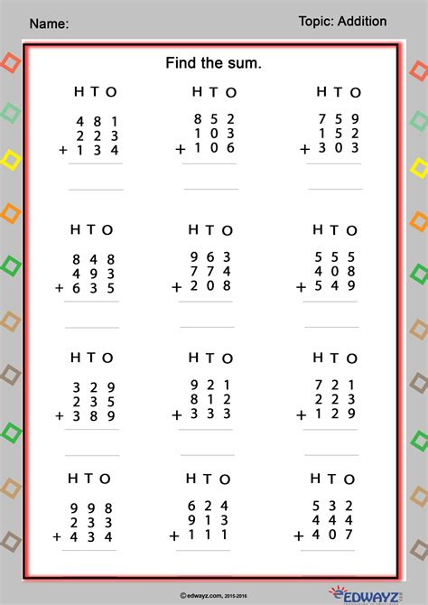 Image result for 3rd Grade Math Worksheets PDF