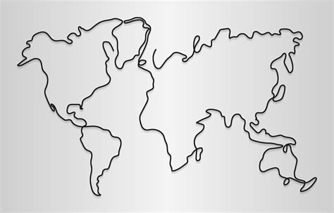 Image result for Free Vector World Map Tech Outline Transparent Background