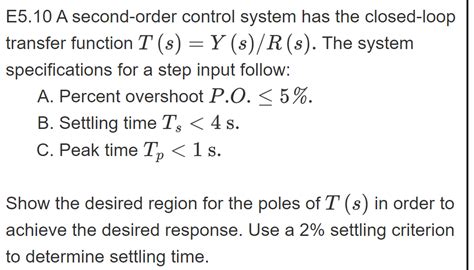 Step Response Second Order Control System Problem に対する画像結果