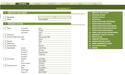 Image result for Employee Management Database Template
